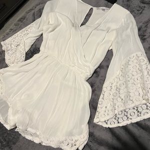 White romper lace